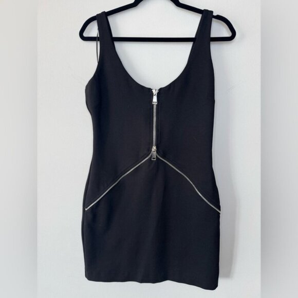Zara Black Dress with Zipper Accent *NWT* XL - Picture 5 of 16